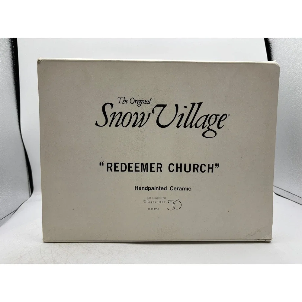 Department 56 1988 Vintage Original Snow Village Redeemer Church 5127-6 Retired